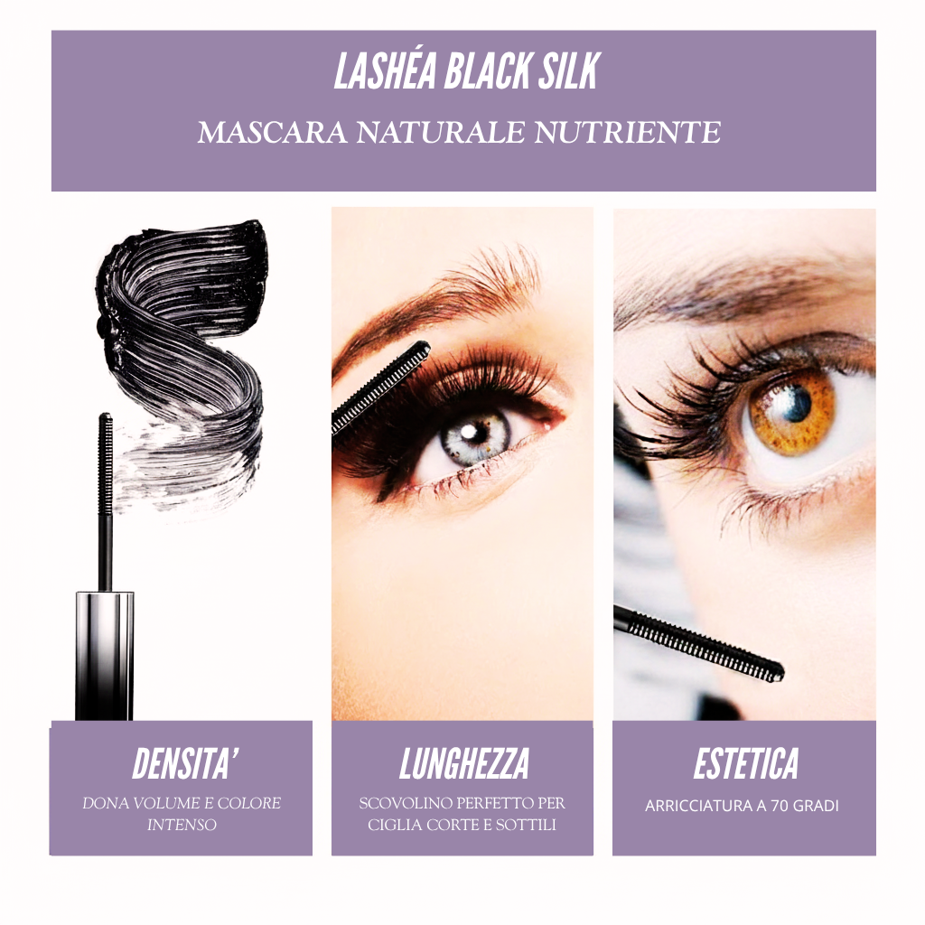 LASHÉA BLACK SILK – EELHOE Mascara Naturale Nutriente per Donne Mature
