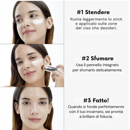 Fondotinta 2 in 1 con pennello
